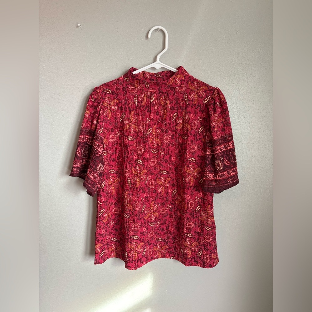 LOFT Women’s Floral Blouse size medium